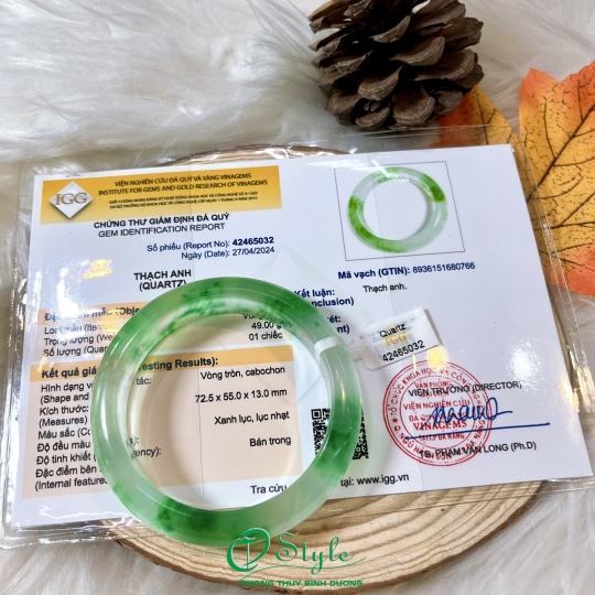 Vòng Thạch Anh bản hẹ 