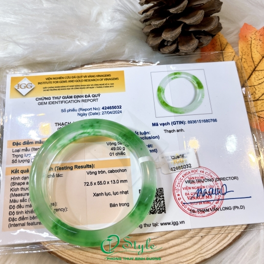 Vòng Thạch Anh bản hẹ 